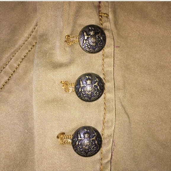 Free People Tan Military Style Jacket - Picture 7 of 9